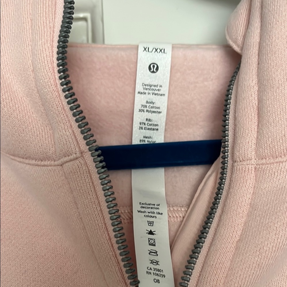 Lululemon Athletica Pink Scuba Sweatshirt Hoodie - Picture 2 of 3